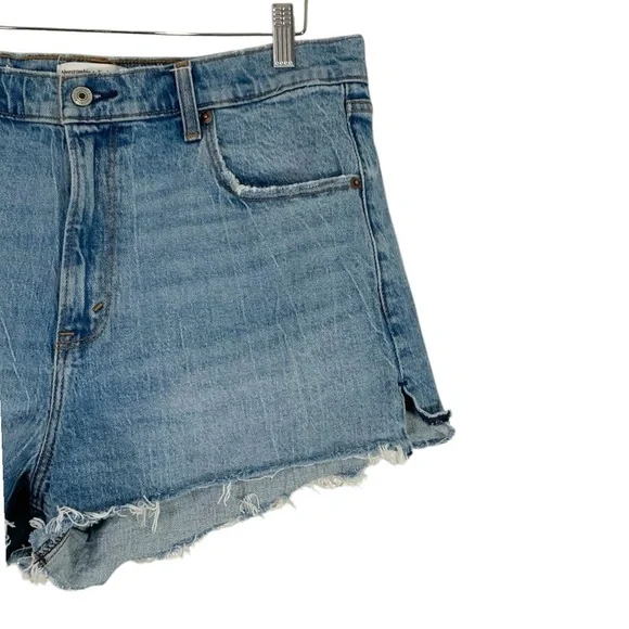 Abercrombie & Fitch High Rise Mom Shorts Size 33 - Picture 6 of 10